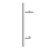 Eckdusche mit Drehtür 'Alexa Style 2.0' teilgerahmt, aluminiumfarben, 80 x 192 x 80 cm