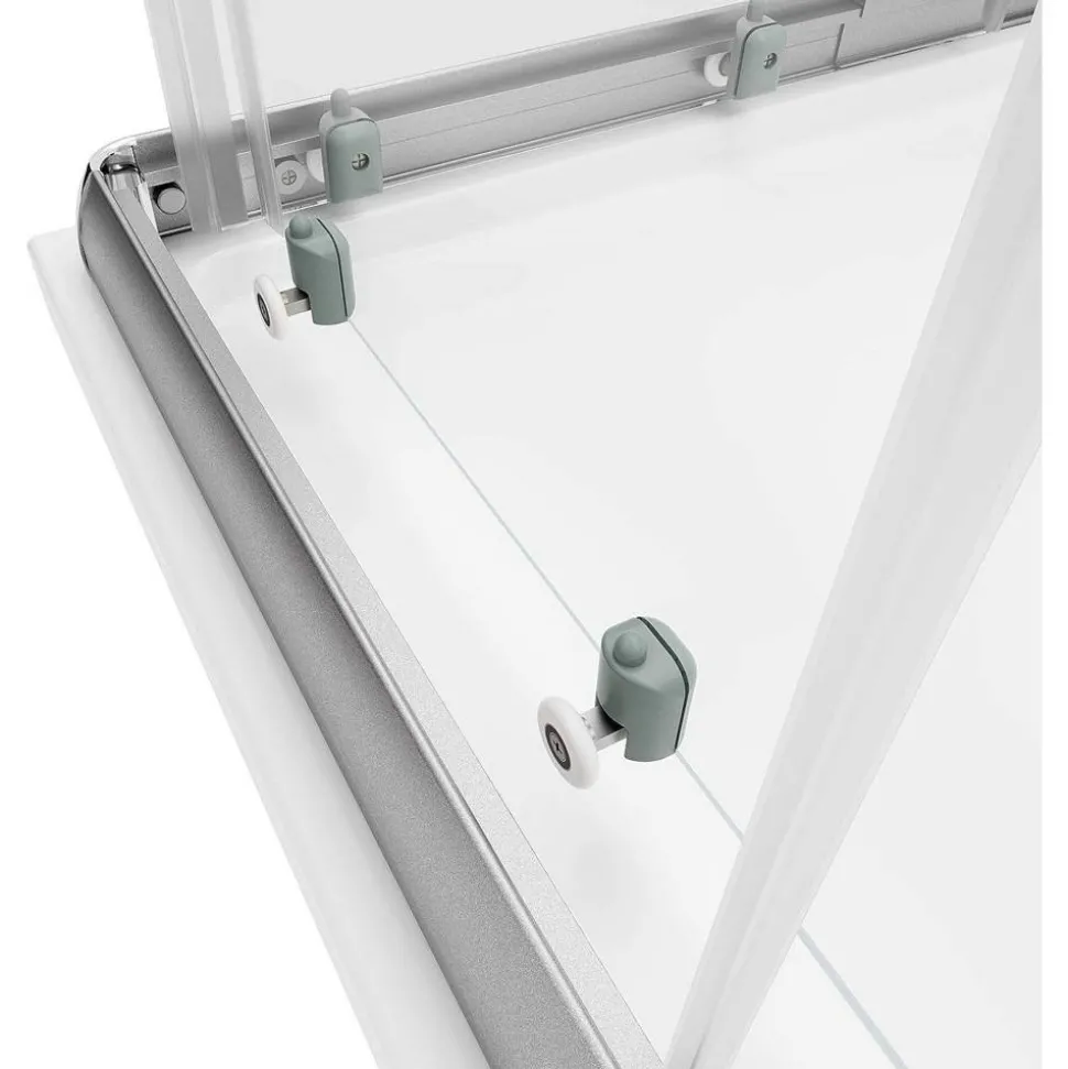 Eckdusche 'Sunny' klar silbern 75-90 x 75-90 x 180 cm vollgerahmt