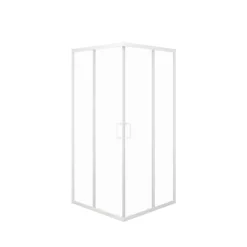 Eckdusche weiß 90 x 90 x 200 cm