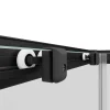 Eckeinstieg 'Sunny' klar schwarz 75-90 x 75-90 x 180 cm vollgerahmt