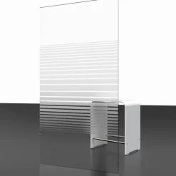 Eckeinstieg 'Sunny' silbern 75-90 x 175 cm 4-teilig