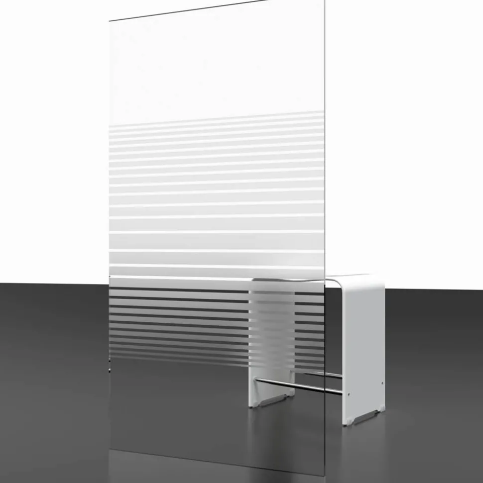 Eckeinstieg 'Sunny' silbern 75-90 x 175 cm 4-teilig
