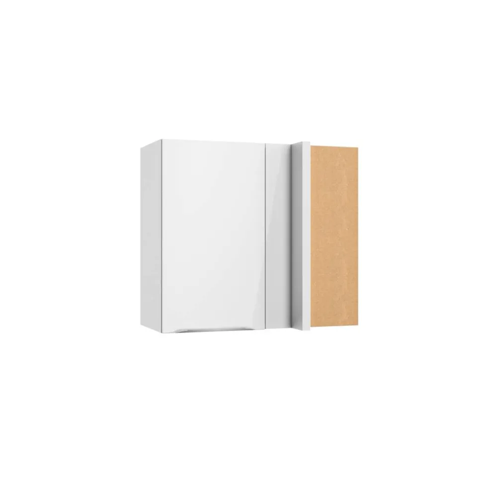 Eckoberschrank 'Optikomfort Arvid986' weiß 80 x 70,4 x 34,9 cm