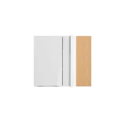 Eckoberschrank 'Optikomfort Arvid986' weiß 80 x 70,4 x 34,9 cm