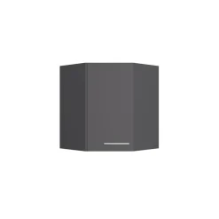 Eckoberschrank 'Optikomfort Ingvar420' anthrazit matt 60 x 70,4 x 34,9 cm