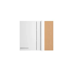 Eckoberschrank 'Optikomfort Bengt932' weiß 80 x 70,4 x 34,9 cm