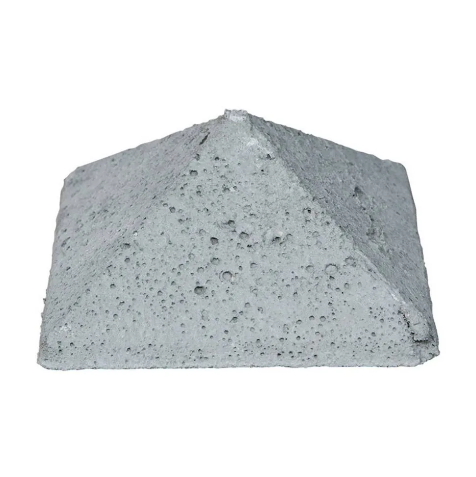 Eckpfostenkappe 'Standard' doppelseitig 13 x 13 cm grau