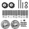 Eck-Set 'ES4' für Aluminium-Geländer-Set, 8-teilig