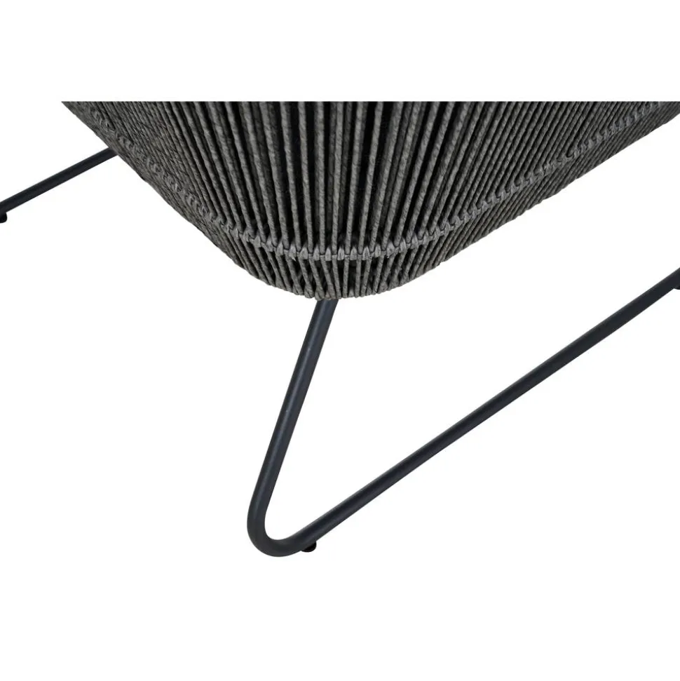 Ecksofa 'Kansas' matt anthrazit/grau 75 x 75 x 75 cm