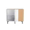 Eckunterschrank 'Optikomfort Bengt932' weiß 100 x 87 x 58,4 cm