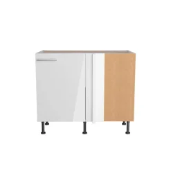 Eckunterschrank 'Optikomfort Rurik986' weiß 100 x 87 x 58,4 cm