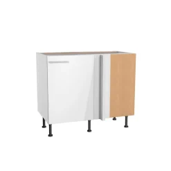 Eckunterschrank 'Optikomfort Rurik986' weiß 100 x 87 x 58,4 cm