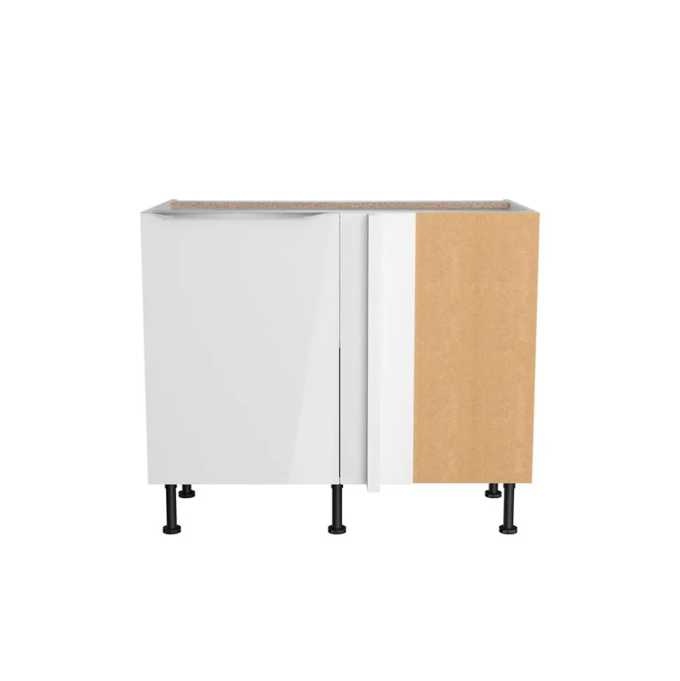 Eckunterschrank 'Optikomfort Arvid986' weiß 100 x 87 x 58,4 cm