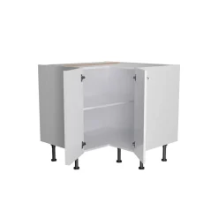 Eckunterschrank 'Optikomfort Bengt932' weiß 90 x 87 x 58,4 cm