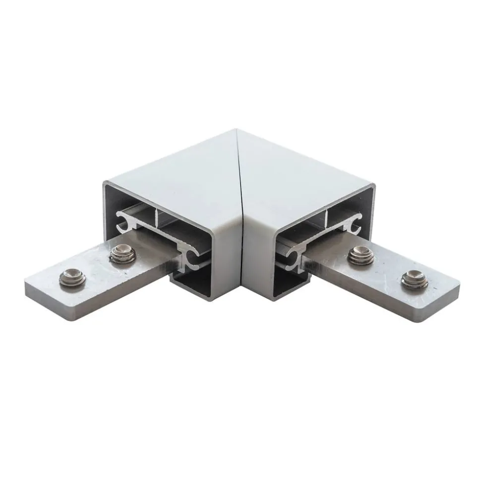 Eckverbindung 'B112' 90° Aluminium/Edelstahl