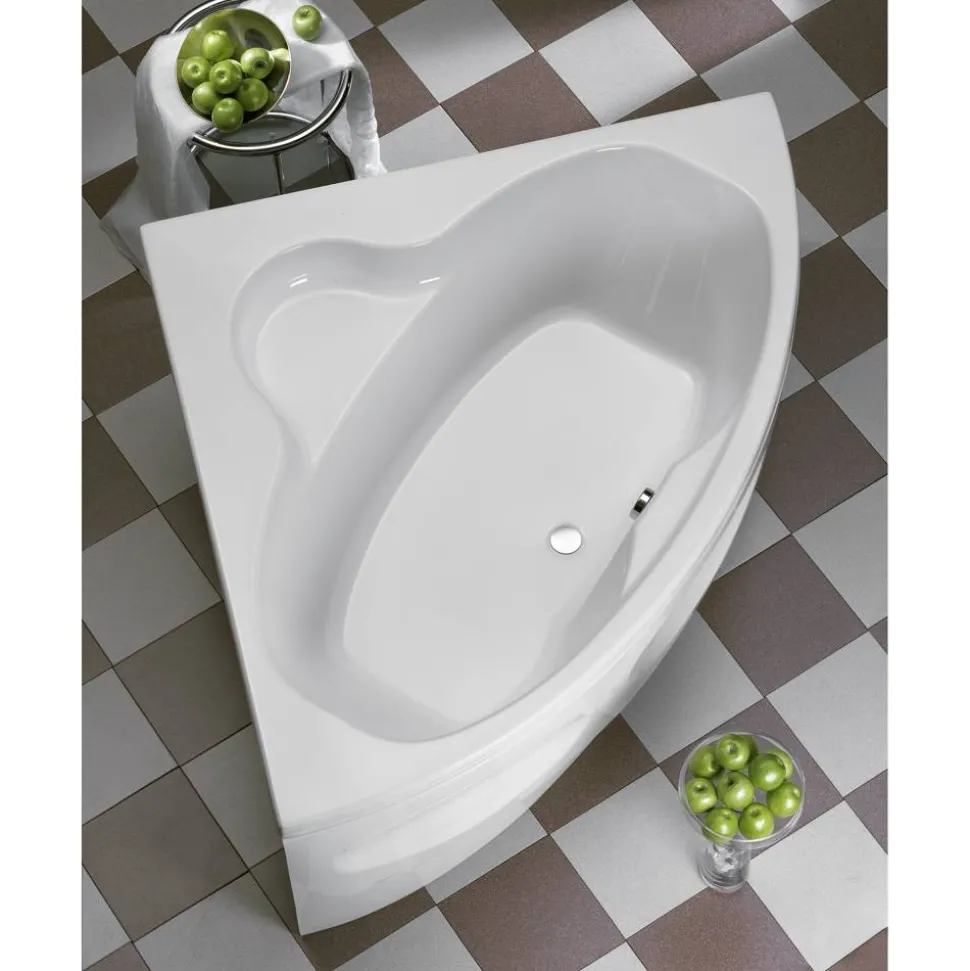 Eckwanne 'Katamaran' Sanitäracryl weiß 148 cm