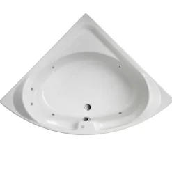 Eckwanne 'Laguna' mit Whirlpoolsystem Typ 1, 136 x 136 x 43 cm