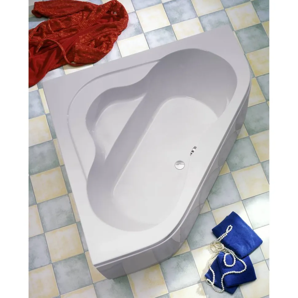 Eckwanne 'Lucia' Sanitäracryl weiß 1400/405 mm