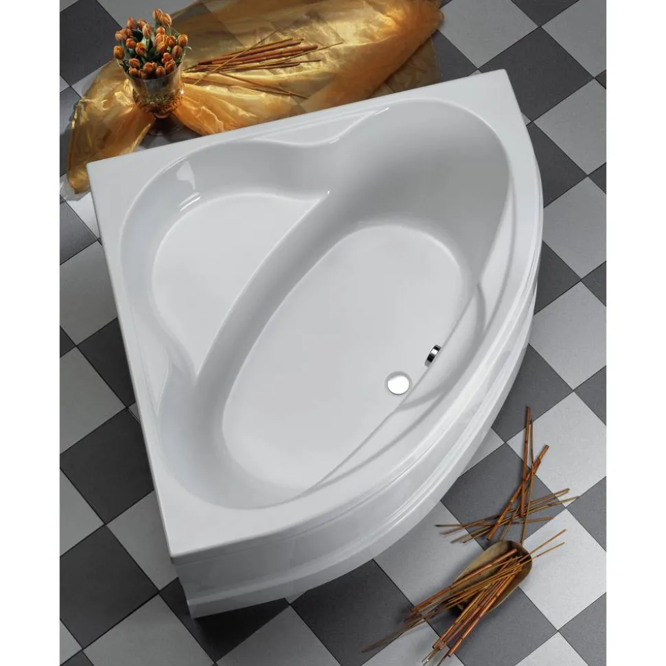 Eckwanne 'Siam' Sanitäracryl weiß 1400/420 mm