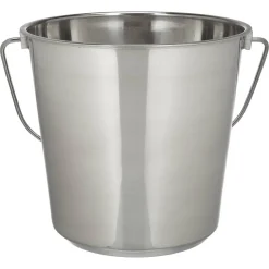 Edelstahleimer silbern 8,5 l