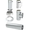 Edelstahl-Schornstein-Grundset 'Zitec-Eco' DW Ø 180 mm mit Wanddurchführung 1000 mm