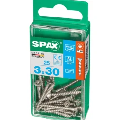 Edelstahlschraube Senkkopf T-Star plus T10 Ø 3 x 30 mm 25 Stück