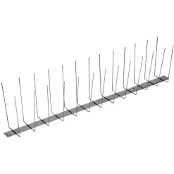 Edelstahl-Taubenschutz 'Typ 3' silbern 50 x 20 cm