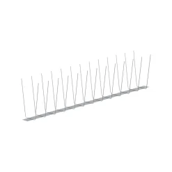 Edelstahl-Taubenschutz 'Typ 3' silbern 50 x 20 cm