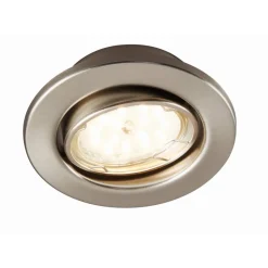 Einbauleuchten-Set nickelfarben matt 5 W 3-teilig