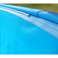 Einbaupool-Set 'Madagascar' blau/weiß oval 700 x 320 x 150 cm
