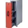 Einbauschrank rot mit Auszug