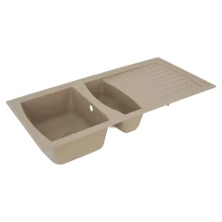Einbauspüle 'Boston' Mineralite sandbeige 100 x 50 cm