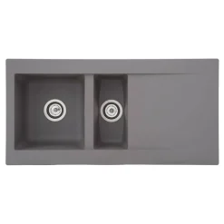 Einbauspüle 'Denver' Mineralite betongrau 100 x 50 cm