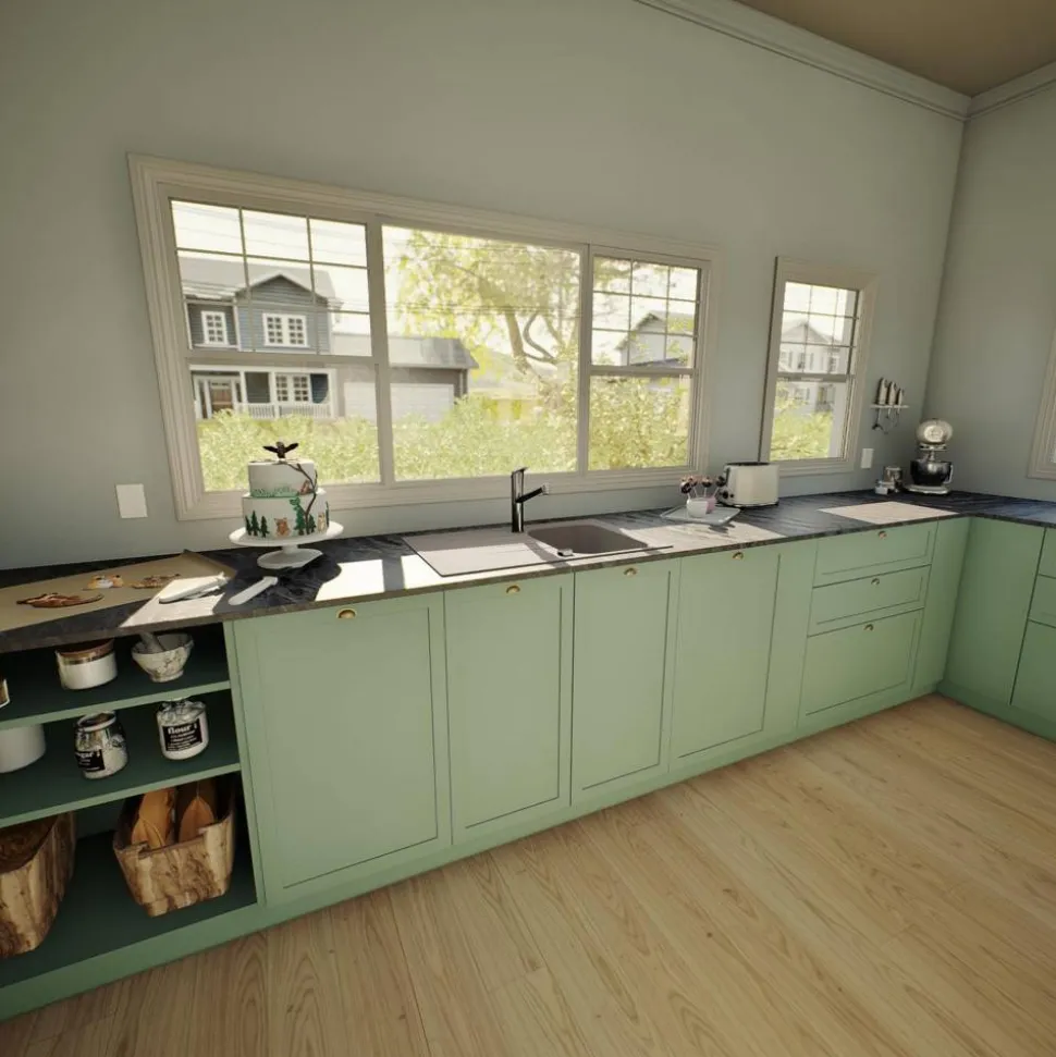 Einbauspüle 'Estia 100S' grau 790 x 500 mm