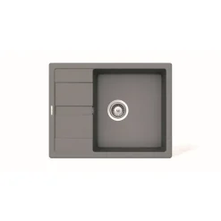 Einbauspüle 'Fiona 100L' grau 650 x 500 mm