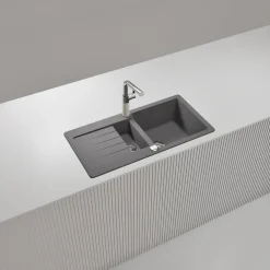 Einbauspüle 'Fleur 150S' grau 860 x 435 mm
