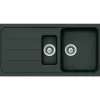 Einbauspüle 'Sofia 150 Onyx' schwarz 1000 x 500 mm
