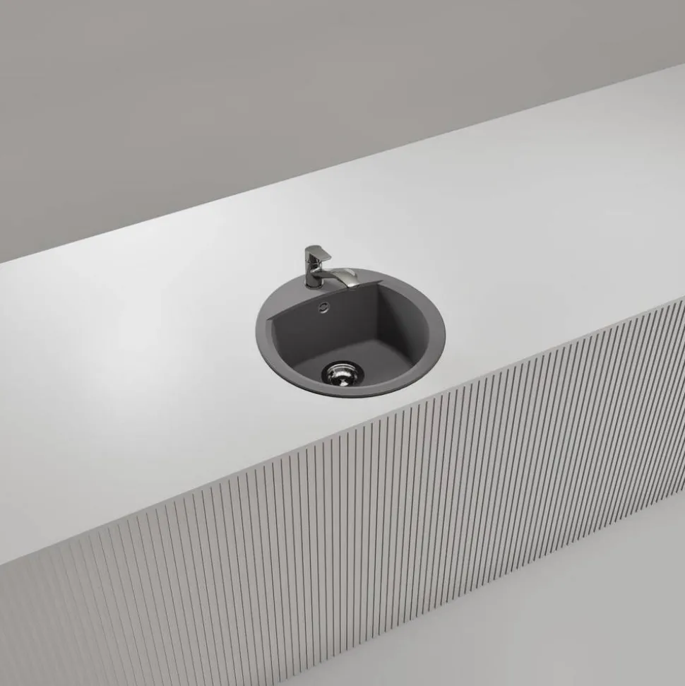 Einbauspüle 'Sofia R100 Croma' grau 47 x 49 cm
