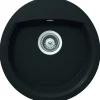 Einbauspüle 'Sofia R100 Onyx' schwarz 47 x 49 cm