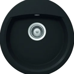 Einbauspüle 'Sofia R100 Onyx' schwarz 47 x 49 cm