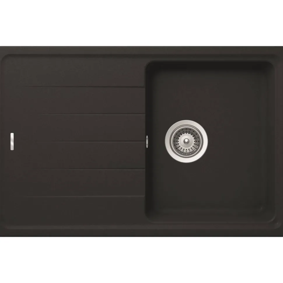 Einbauspüle 'Sofia 100S' schwarz 780 x 500 mm
