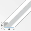 Einfassprofil 'clipstech®' Aluminium silber 15 x 7 x 2000 mm