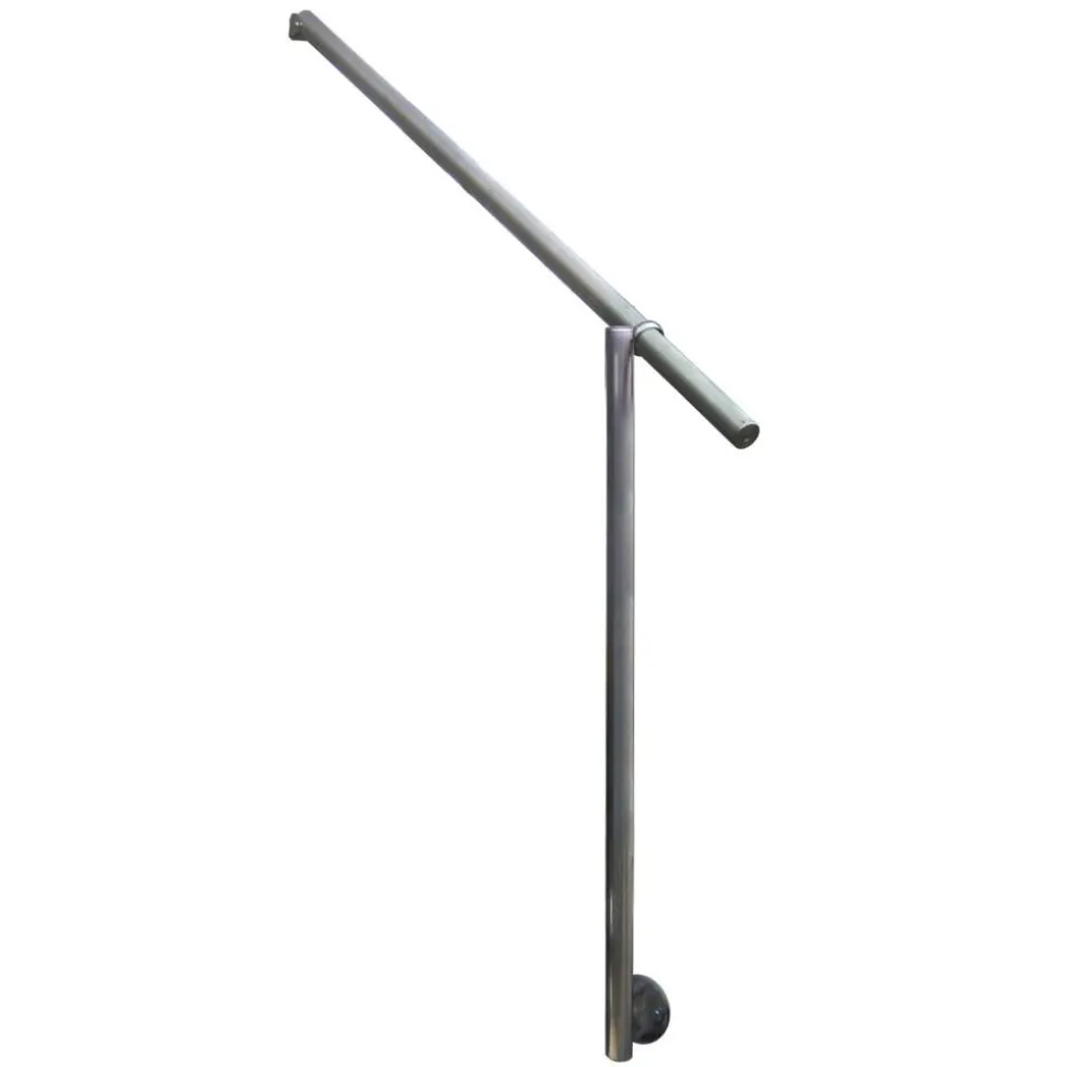 Eingangsgeländer 'GA3' Aluminium eloxiert seitliche Montage 1150 mm