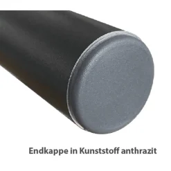 Eingangsgeländer 'GA5' Aluminium anthrazit Bodenmontage 1150 mm