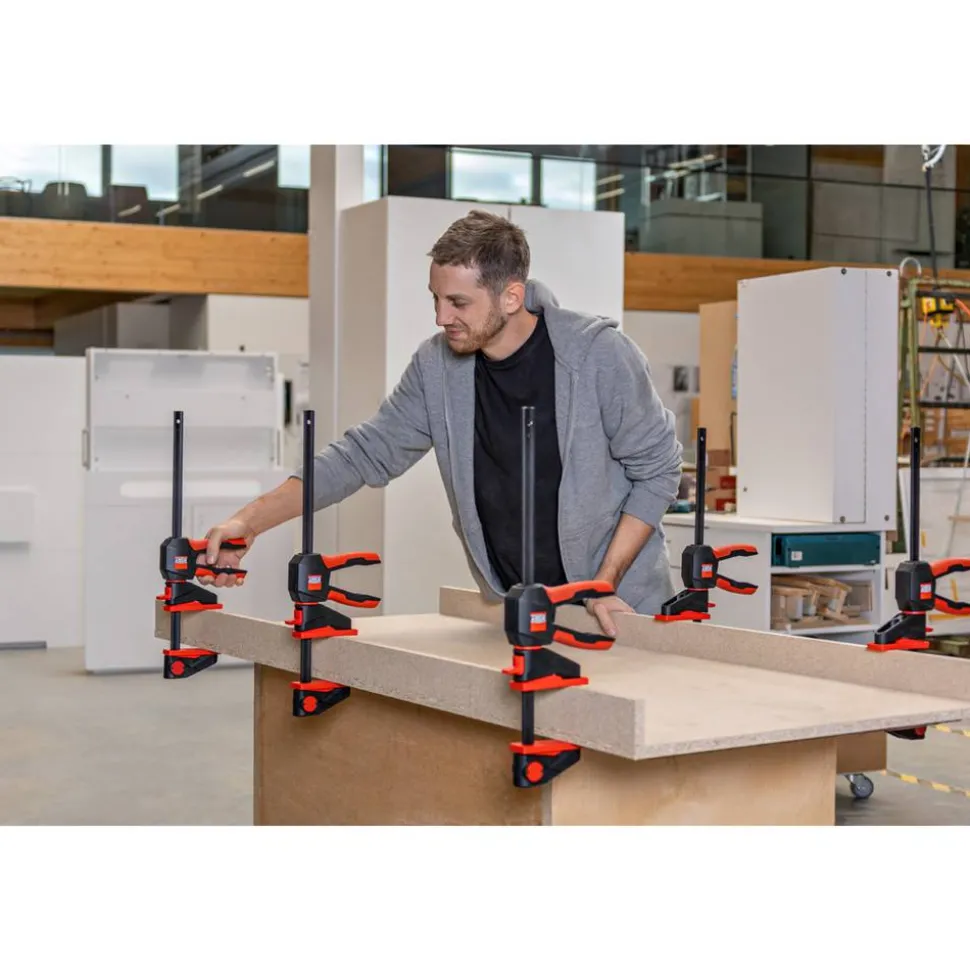Einhandzwinge 'EZ360-45' Spreizweite vorn 195-615 mm