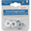 Einschlagmuttern M8 Stahl verzinkt 4 Stück