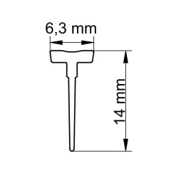 Einschubdichtung 'MasterClass/Garant' gerade, transparent, 100 cm