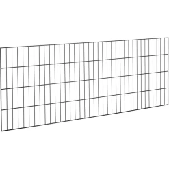 Einstabmattenzaun 'Bent' Stahl anthrazit 200 x 80 cm