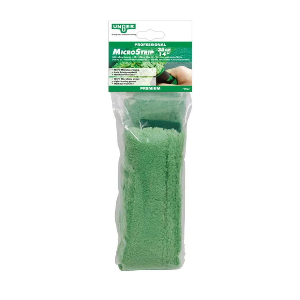Einwascherbezug 'MicroStrip' grün 35 cm