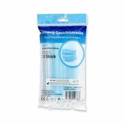 Einweg-Gesichtsmaske blau, 25 Stück